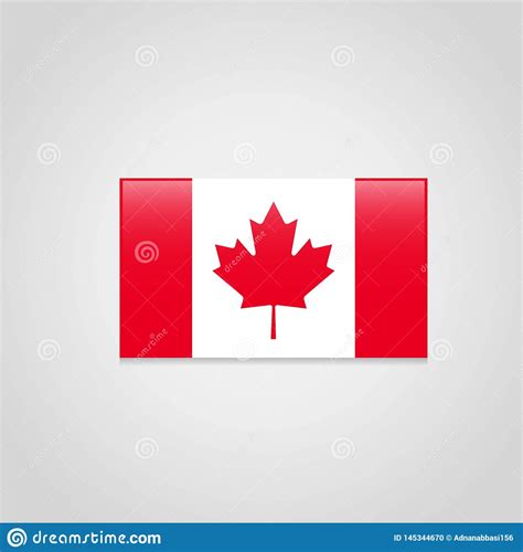 Vetor Do Projeto Da Bandeira De Canad Ilustra O Do Vetor Ilustra O