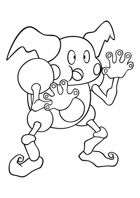 Mr Mime Pokemon Coloring Pages Coloring Pages