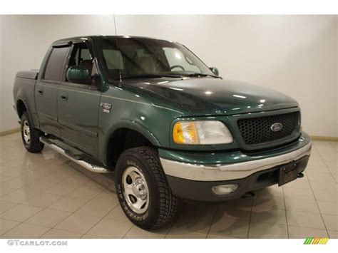 2001 Dark Highland Green Metallic Ford F150 Xlt Supercrew 4x4 23578056