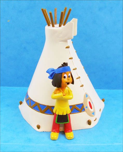 Yakari (Cartoon series 2005) - Resin Figure - Yakari with his Tipi