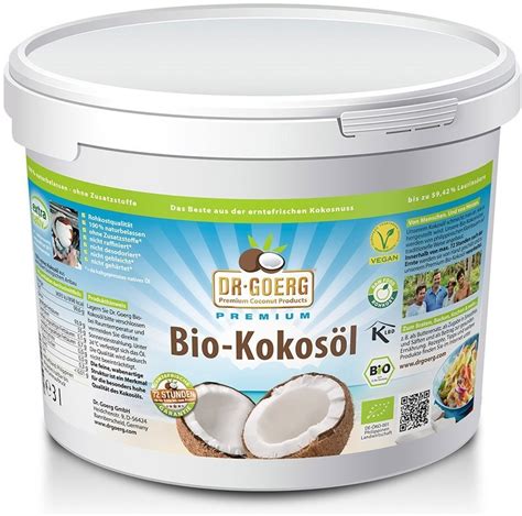 Dr Goerg Premium Bio Kokosöl 3l ab 49 00 Preisvergleich bei