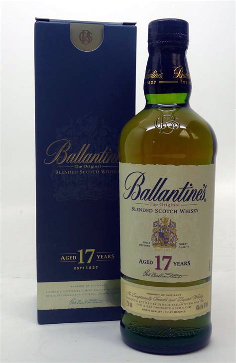 Ballantines Blended Scotch Whiskey Aged 12 Years Old Town Tequila