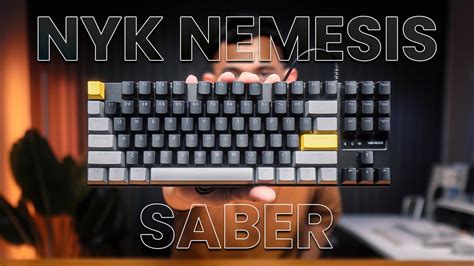 NYK Nemesis SABER Keyboard Mechanical Gaming TKL MURAH Bisa HOTSWAP