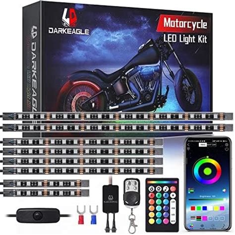 Amazon Pcs Motorcycle Led Light Kits App Control Multicolor