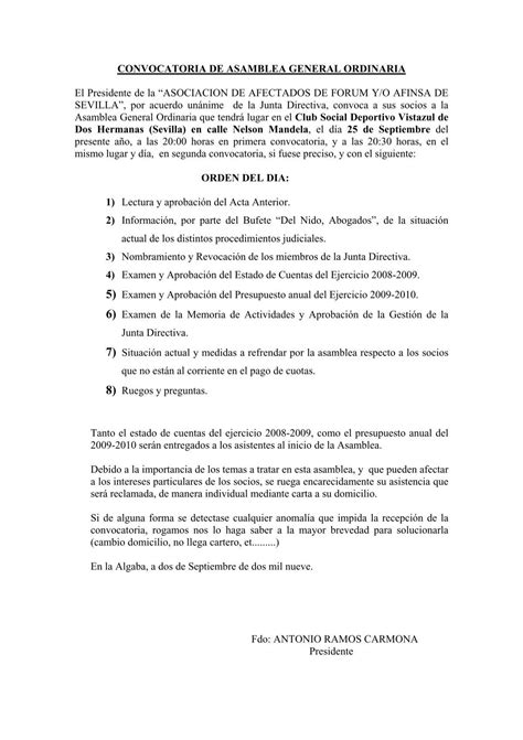 Convocatoria De Asamblea General Ordinaria Pafasevilla Org