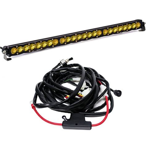 Baja Designs S Amber Driving Combo Led Light Bar With Harness