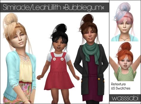 Bubblegum Hair Conversion By Simiracle Retextured At Wasssabi Sims The Sims 4 Catalog