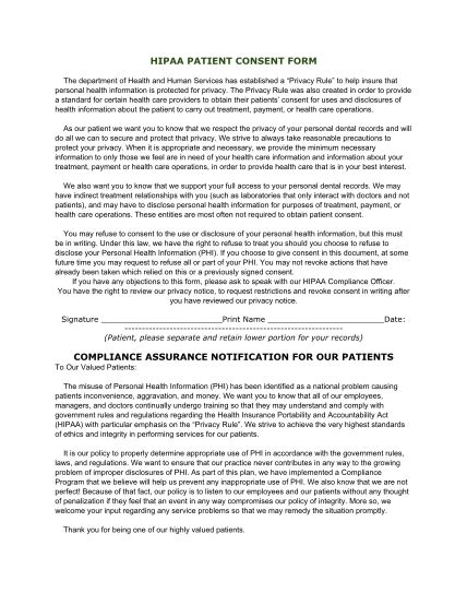 22 Hipaa Patient Consent Form Free To Edit Download And Print Cocodoc