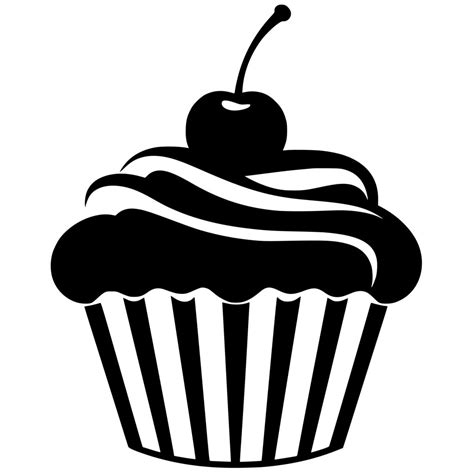 Cherry Topped Cupcake Svg File For Cricut Silhouette Laser Machines