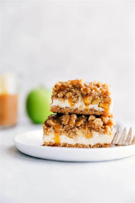 Caramel Apple Cheesecake Bars Chelseas Messy Apron