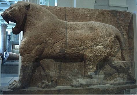 Ancient Replicas - Sculpture of Lion of Assyria