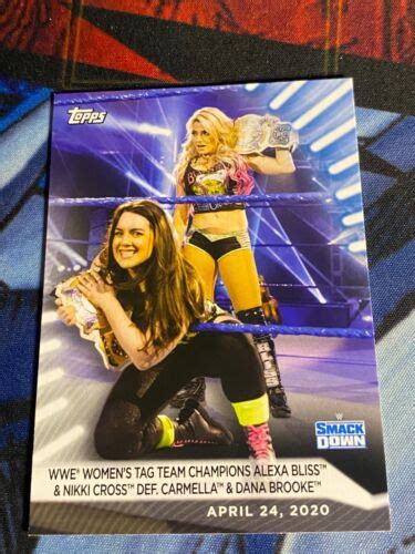 2021 TOPPS WWE WOMEN S DIVISION WRESTLING CARD ALEXA BLISS NIKKI CROSS