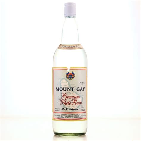 Mount Gay Premium White Rum 1 Litre 1980s | Rum Auctioneer