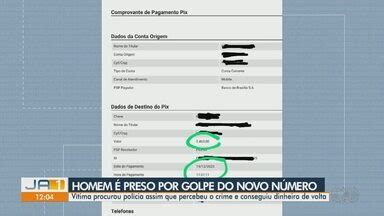 JA 1ª Edição Regional Homem é preso suspeito de aplicar golpe do