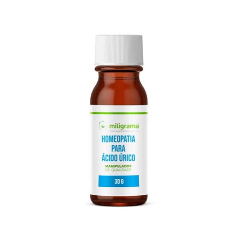 Qual O Melhor Remédio Para Ácido Úrico - Homeopatia para Ácido Úrico Glóbulos 30g - Extrafarma