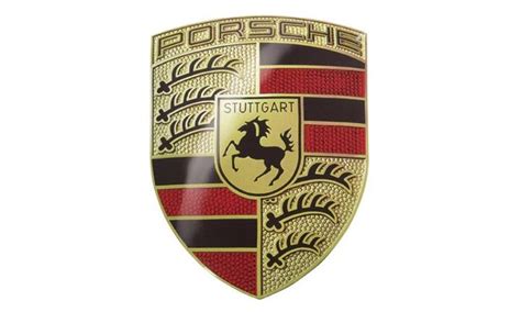 Heritage Enamel Sign Porsche Crest Office Supplies Lifestyle