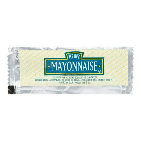 Heinz Individual Mayonnaise Packets 12.5GM (200/Case) - 0.44 oz (5.78 lbs)