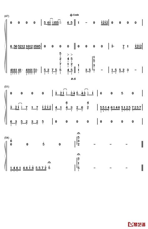 只想一生跟你走钢琴简谱 数字双手 张学友 简谱网