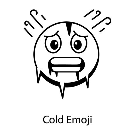 Get this linear icon of cold emoji 35533701 Vector Art at Vecteezy