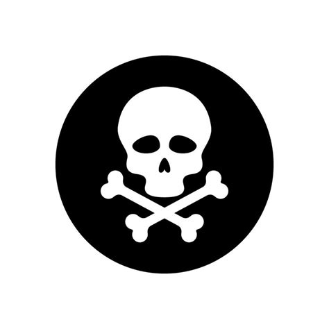 Skull And Bones Icon Danger Illustration Sign Poison Symbol Or Logo 45993961 Vector Art At