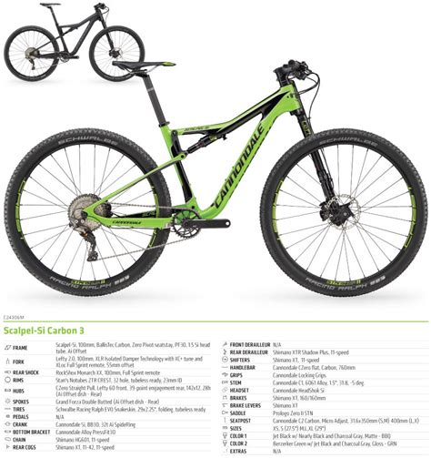 Cannondale Scalpel Si Build Specs Pricing Sizing Options