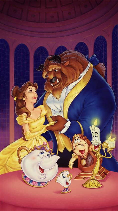 Beauty And The Beast Cartoon Wallpapers - Wallpaper Cave