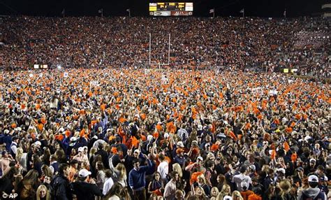 Auburn Tigers Fans Flood The Streets In Feverish Celebration After Team