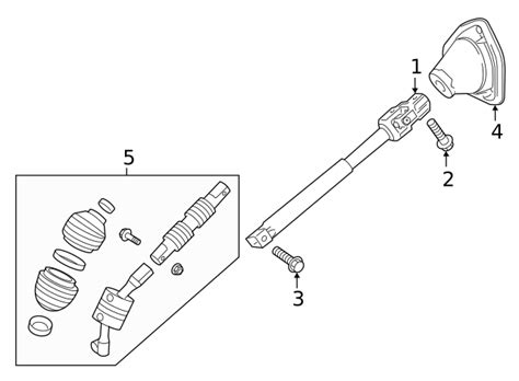 2019 2024 Gm Intermediate Steering Shaft 85153846 Motor City Parts