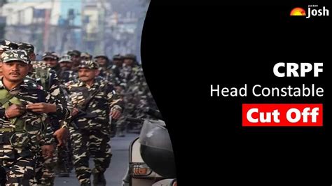 Crpf Hcm Cut Off Check Category Wise Cut Off Marks Here