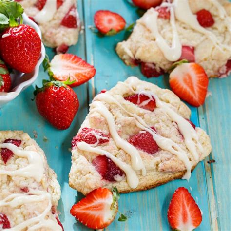 Strawberries And Cream Scones Spicy Southern Kitchen