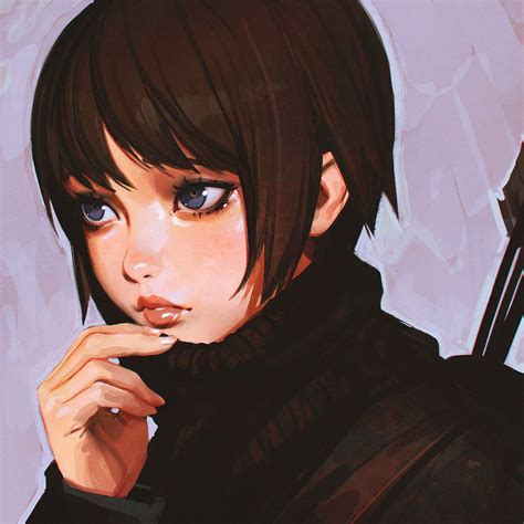 Emi Ilya Kuvshinov Cute Art Styles Art Girl Portrait Nbkomputer