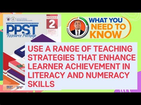 Teaching Strategies To Enhance Literacy Numeracy Skills Ii Ppst