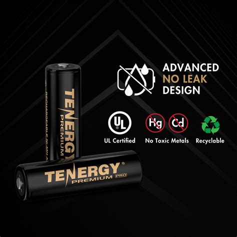 Tenergy Premium Pro Rechargeable Aa And Aaa Batteries Combo High Capacity Low Self Discharge