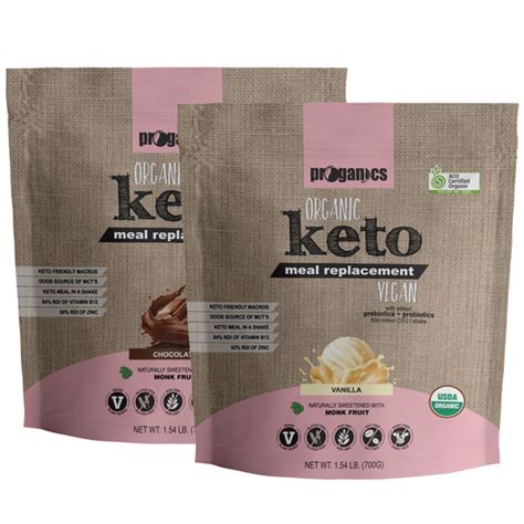 Organic Keto Meal Replacement Vegan – Proganics USA