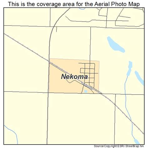 Aerial Photography Map Of Nekoma Nd North Dakota