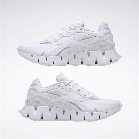 Zig Dynamica 4 Shoes In Cloud White Silver Metallic Cloud White