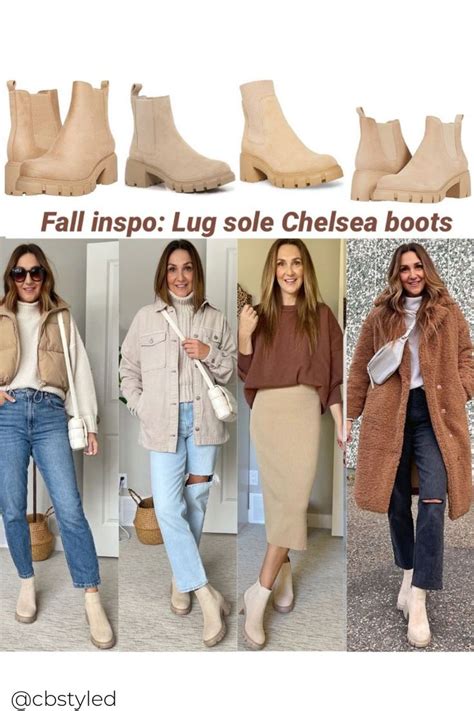 Outfit Botas Booties Outfit Beige Ankle Boots Outfit White Lug Sole