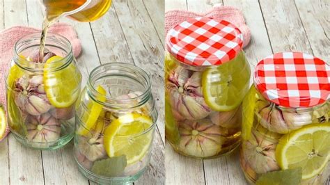 How to Preserve Garlic in Vinegar and Lemon