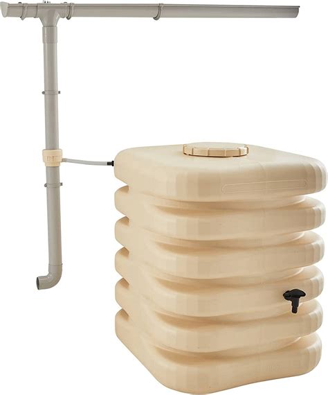 Alice s Garden Récupérateur d eau cubique 1000L Beige Grand Maison