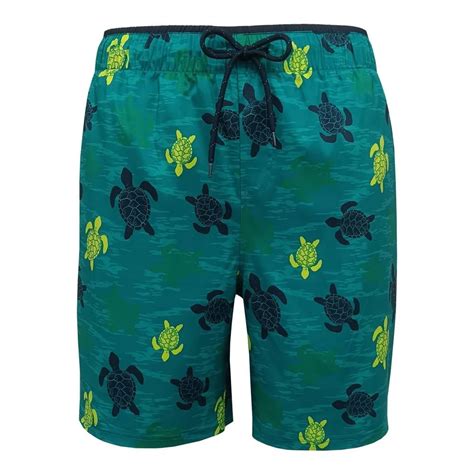 Traje De Baño Ocean Pacific Para Hombre Sustentable Con Stretch Diseño Tortugas Amarillo Con