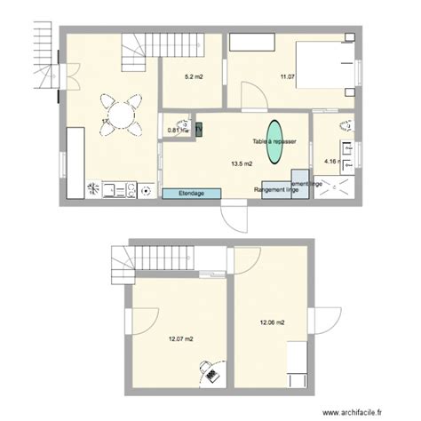 70m2 Duplex Plan 10 Pièces 171 M2 Dessiné Par Rcfav