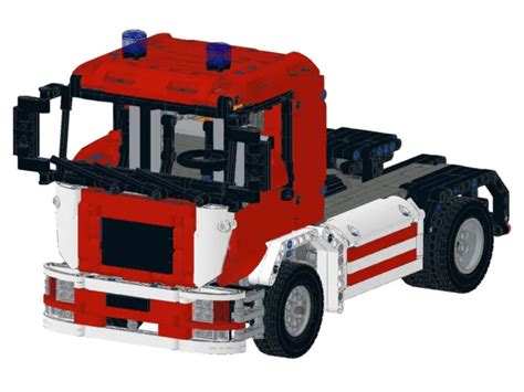 Bauanleitung Instruction Feuerwehr Truck Man Eigenbau Unikat Moc Lego