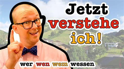 Wer Vs Wen Vs Wem Vs Wessen A German Grammar Youtube