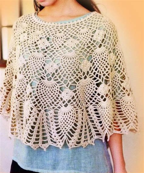 Crochet Shawls Crochet Lace Poncho Pattern