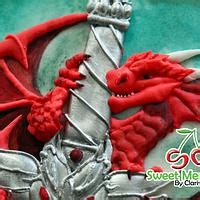 Mighty Dragons Decorated Cookie By Clarisa Borunda Cakesdecor