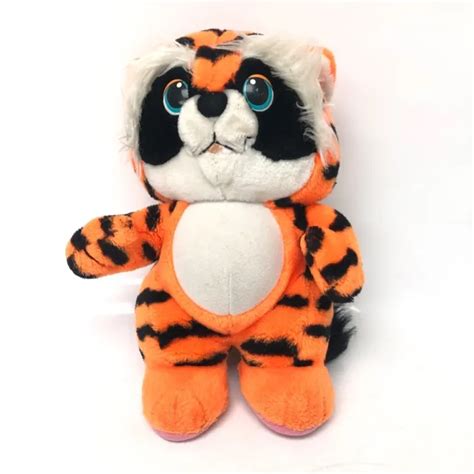 Hasbro Softies Wuzzles Tycoon Plush Soft Toy Orange Tiger Racoon Cuddly