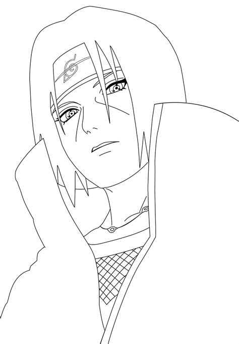 Cara Uchiha Itachi Para Colorear Imprimir E Dibujar Coloringonly