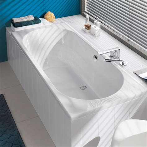 Villeroy Boch O novo Duo Rechteck Badewanne weiß UBA190CAS2V 01