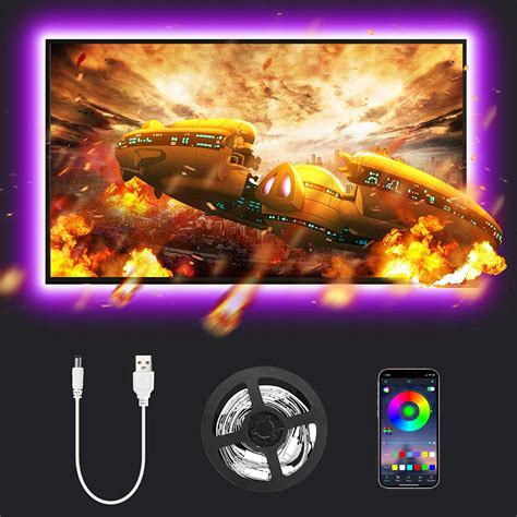 TAŚMA TV LED RGB 5050 USB ZAROWKA 4M ZAROWKI LAMPA 11366743093