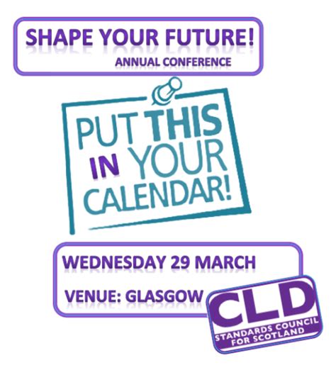 Save The Date Cld Standards Council For Scotland